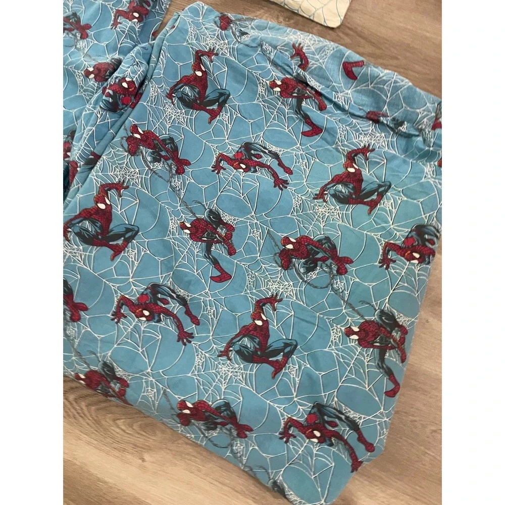 Marvel Spider-Man Twin Sheet Set 3 Pc Flat Fitted Pillowcase Kids Vintage 2005